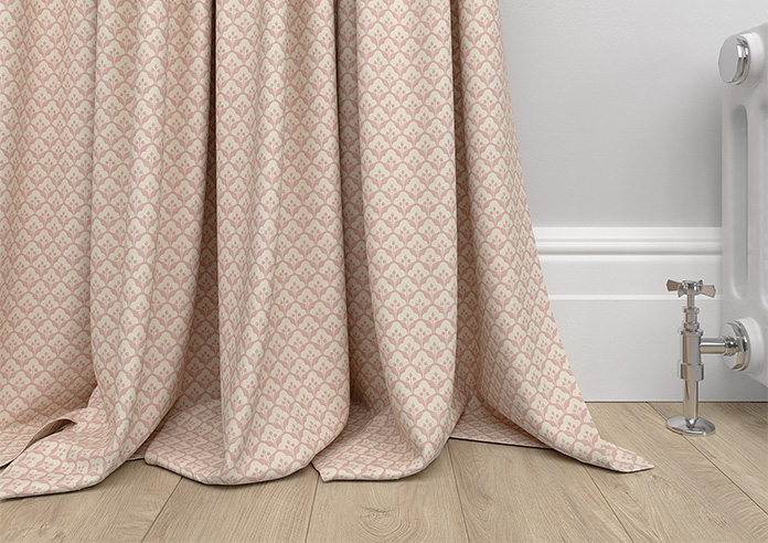Trellis Prints, Scallop and Bud Rosies Pink - Made to Measure Curtains - Image 6